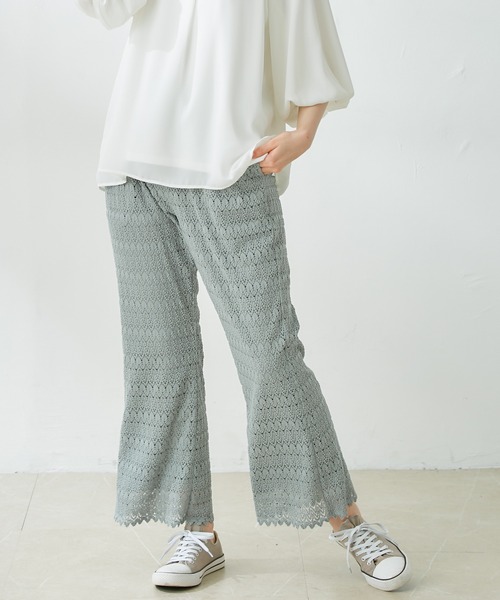 Honeys（ハニーズ）の「レースパンツ（その他パンツ・レディース・ブラック/グリーン系その他/ライトベージュ・L/LL/S/M）」の20枚目の写真