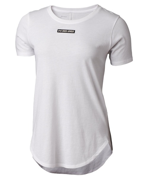 UNDER ARMOUR（アンダーアーマー）の「UAコットン グラフィック Tシャツ 〈スポーティング パスート〉（トレーニング/レディース）（Tシャツ/カットソー・レディース・ブラック/ホワイト・S/L/M/XL）」の6枚目の写真