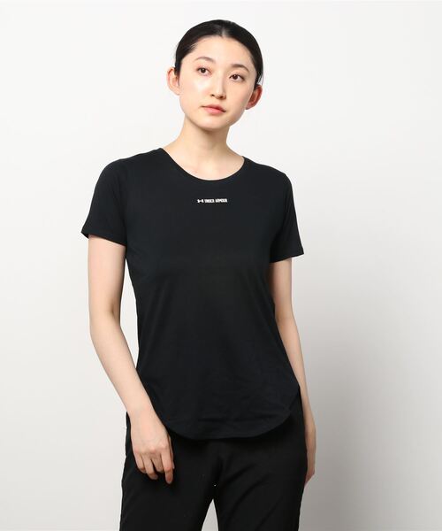 UNDER ARMOUR（アンダーアーマー）の「UAコットン グラフィック Tシャツ 〈スポーティング パスート〉（トレーニング/レディース）（Tシャツ/カットソー・レディース・ブラック/ホワイト・S/L/M/XL）」の14枚目の写真