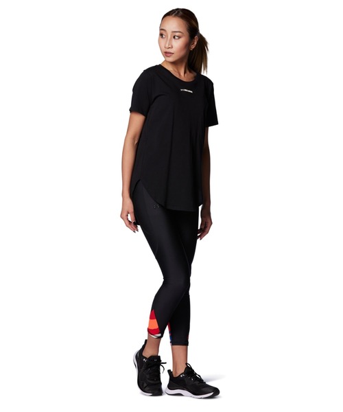 UNDER ARMOUR（アンダーアーマー）の「UAコットン グラフィック Tシャツ 〈スポーティング パスート〉（トレーニング/レディース）（Tシャツ/カットソー・レディース・ブラック/ホワイト・S/L/M/XL）」の10枚目の写真