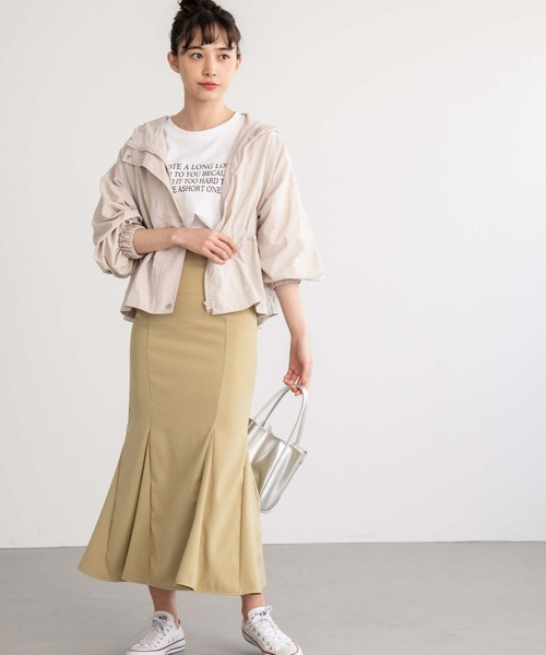 fifth(フィフス)の「ウエストギャザーマウンテンパーカー(マウンテンパーカー・レディース・ブラック/カーキ/ライトベージュ・M)」の8枚目の写真