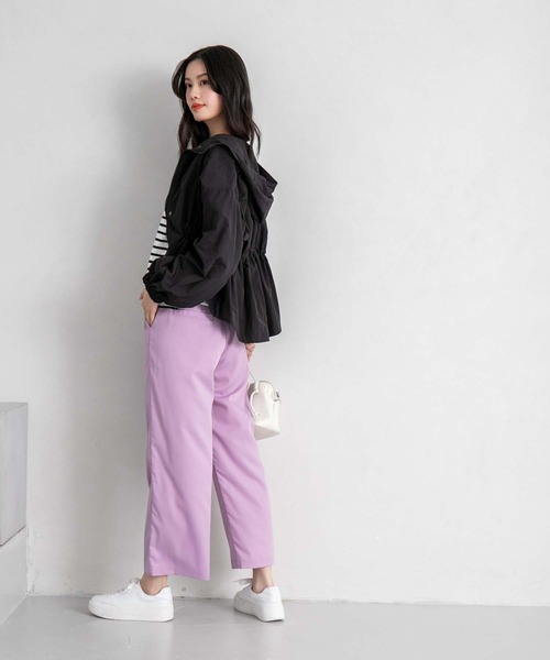 fifth(フィフス)の「ウエストギャザーマウンテンパーカー(マウンテンパーカー・レディース・ブラック/カーキ/ライトベージュ・M)」の21枚目の写真