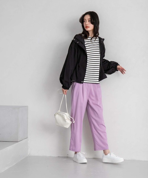 fifth(フィフス)の「ウエストギャザーマウンテンパーカー(マウンテンパーカー・レディース・ブラック/カーキ/ライトベージュ・M)」の10枚目の写真