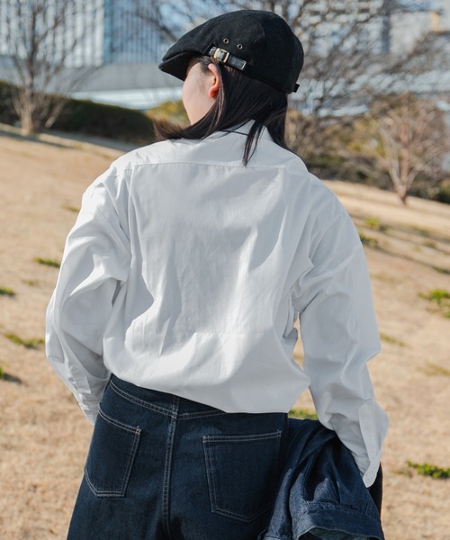 kutir(クティール)の「スカーフ付きレトロシャツ(シャツ/ブラウス・レディース・ネイビー/グリーン/ボルドー・FREE)」の11枚目の写真