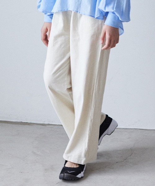 undeny.（アンディニ－）の「undeny/アンディニー ワイドパンツ（その他パンツ・キッズ・ブラック/イエロー/ベージュ系その他/グリーン系その他5・1/2/3）」の3枚目の写真