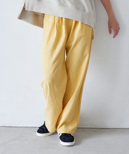 undeny.（アンディニ－）の「undeny/アンディニー ワイドパンツ（その他パンツ・キッズ・ブラック/イエロー/ベージュ系その他/グリーン系その他5・1/2/3）」の4枚目の写真