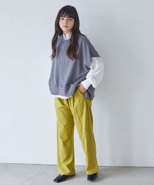 undeny.（アンディニ－）の「undeny/アンディニー ワイドパンツ（その他パンツ・キッズ・ブラック/イエロー/ベージュ系その他/グリーン系その他5・1/2/3）」の9枚目の写真