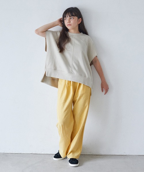 undeny.（アンディニ－）の「undeny/アンディニー ワイドパンツ（その他パンツ・キッズ・ブラック/イエロー/ベージュ系その他/グリーン系その他5・1/2/3）」の8枚目の写真