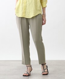 INDIVI | 【こなれSETUP/洗える】エフォートレス タックテーパードパンツ(スーツパンツ)