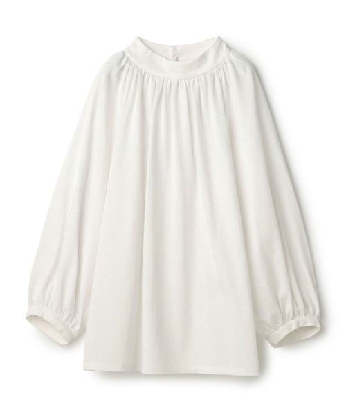 LE SOUK HOLIDAY(ルスークホリデー)の「ギャザーネックプルオーバー(Tシャツ/カットソー・レディース・ネイビー/グリーン/レッド/オフホワイト・M/L)」の21枚目の写真