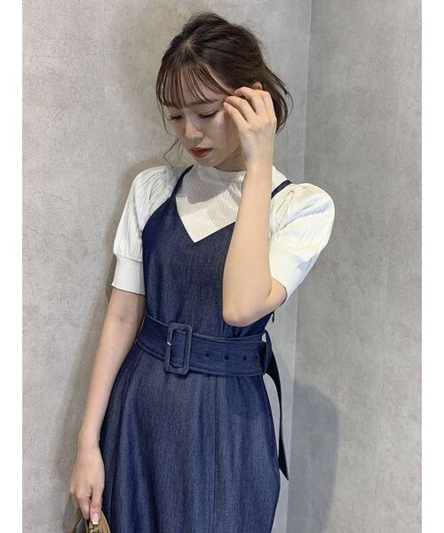 dazzlin（ダズリン）の「アメスリデザインリブニット（ニット/セーター・レディース・ブラック/パープル/オフホワイト/グリーン・FREE）」の20枚目の写真