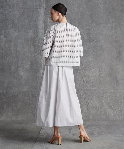 Drawer(ドゥロワー)の「<Drawer(ドゥロワー)> ウェストゴムギャザースカート(スカート・レディース・ライトブルー・38)」の3枚目の写真