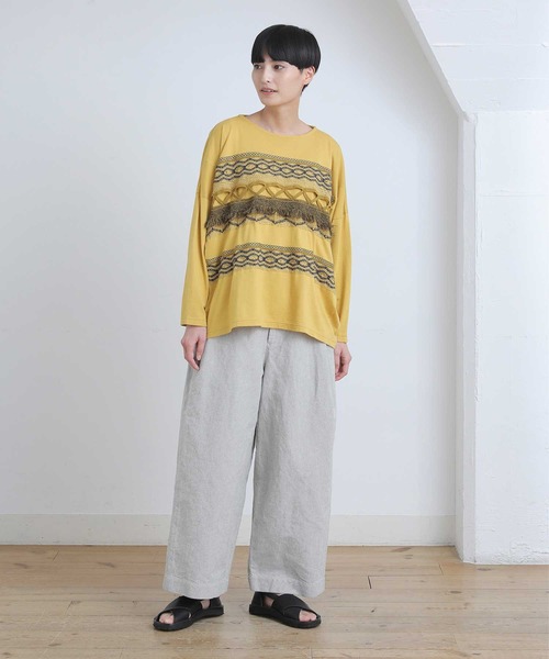 Plantation プランテーション カットソー 半袖 無地 ネイビー M Plantation プランテーション/WOMEN'S Tops/Tシャツ/カットソー