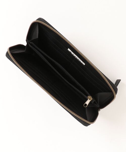axes femme（アクシーズファム）の「型押しデザイン長財布（財布・レディース・ブラック/ベージュ・MEDIUM）」の5枚目の写真