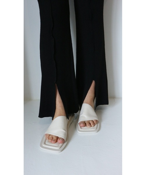 TRUNC（トランクエイティーエイト）の「Pintuck Mellow Flare Pants（その他パンツ・レディース・グリーン/ブラック・FREE）」の7枚目の写真