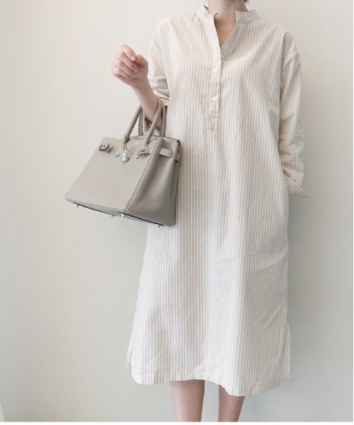 セール スキッパーネック ミディ丈ワンピース ワンピース A Lot Of Love ア ロット オブ ラブ のファッション通販 Zozotown