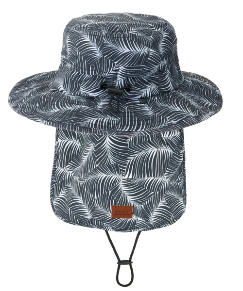 ROXY(ロキシー)の「UV SURFCAMP HAT PRT/ロキシーサーフハット(ハット・レディース・ブラック/ピンク/ブルー/ブルー系その他・FREE)」の5枚目の写真
