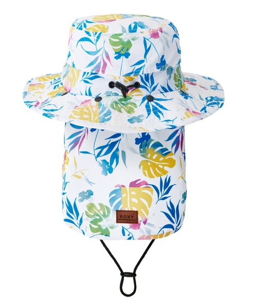 ROXY(ロキシー)の「UV SURFCAMP HAT PRT/ロキシーサーフハット(ハット・レディース・ブラック/ピンク/ブルー/ブルー系その他・FREE)」の7枚目の写真