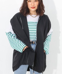 nemne store | ナイロンジップベスト(ベスト)