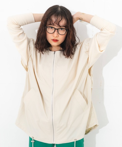 nemne store（ネンネストア）の「ナイロンジップベスト（ベスト・レディース・ブラック/アイボリー・フリー）」の16枚目の写真