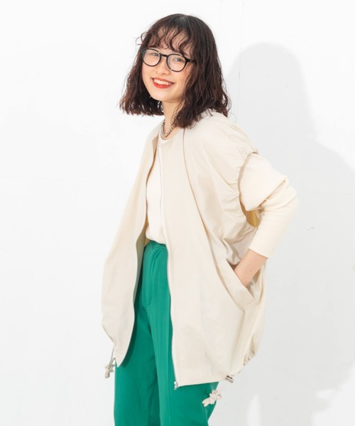 nemne store（ネンネストア）の「ナイロンジップベスト（ベスト・レディース・ブラック/アイボリー・フリー）」の14枚目の写真