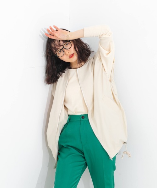 nemne store（ネンネストア）の「ナイロンジップベスト（ベスト・レディース・ブラック/アイボリー・フリー）」の22枚目の写真