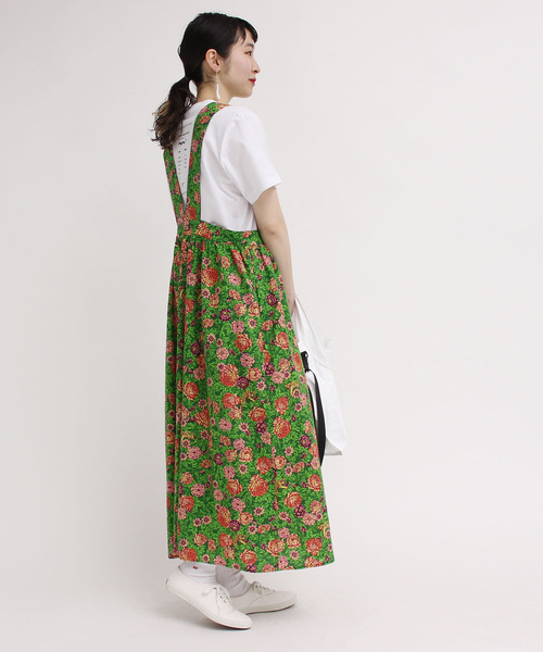 I am I in fact...（アイアムアイインファクト）の「虎華 TORA HANA  apron ワンピース（ワンピース・レディース・レッド/グリーン・FREE）」の12枚目の写真