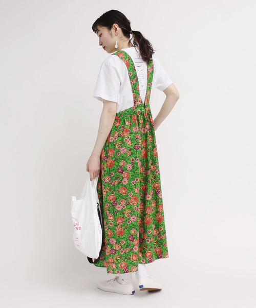 I am I in fact...（アイアムアイインファクト）の「虎華 TORA HANA  apron ワンピース（ワンピース・レディース・レッド/グリーン・FREE）」の13枚目の写真