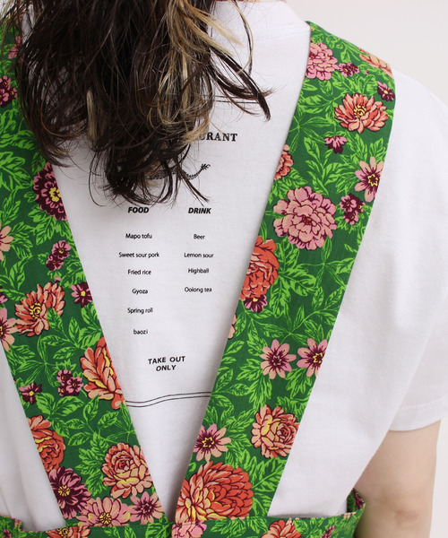 I am I in fact...（アイアムアイインファクト）の「虎華 TORA HANA  apron ワンピース（ワンピース・レディース・レッド/グリーン・FREE）」の8枚目の写真