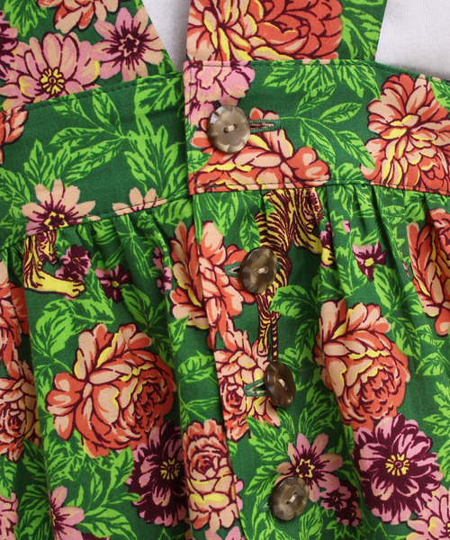 I am I in fact...（アイアムアイインファクト）の「虎華 TORA HANA  apron ワンピース（ワンピース・レディース・レッド/グリーン・FREE）」の21枚目の写真