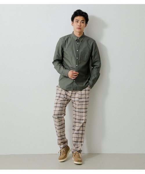 AZUL by moussy（アズールバイマウジー）の「OXFORD BASIC SHIRTS/オックスフォードベーシックシャツ（シャツ/ブラウス・メンズ・ホワイト/カーキ/ブルー・LARGE/MEDIUM/SMALL）」の15枚目の写真