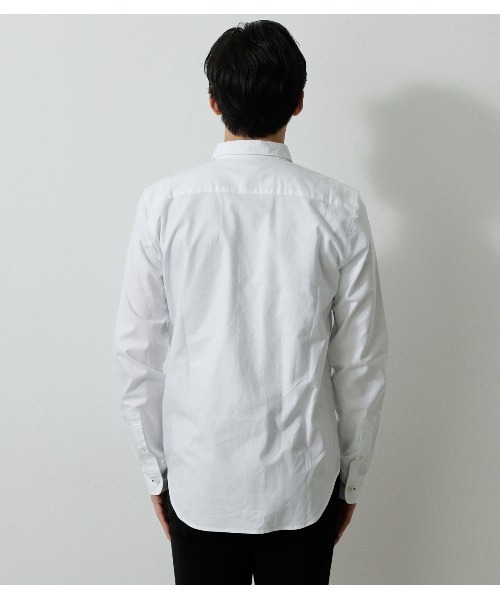 AZUL by moussy（アズールバイマウジー）の「OXFORD BASIC SHIRTS/オックスフォードベーシックシャツ（シャツ/ブラウス・メンズ・ホワイト/カーキ/ブルー・LARGE/MEDIUM/SMALL）」の9枚目の写真
