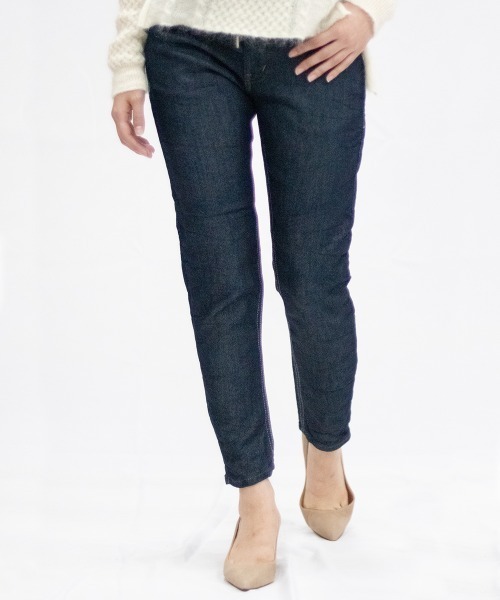 oblekt（オブレクト）の「LADYS COMFY DENIM（デニムパンツ・レディース・ホワイト/ライトブルー/ブラック/グレー/ダークインディゴブルー/ブルー/ネイビー・MEDIUM/LARGE/SMALL/X-SMALL）」の15枚目の写真