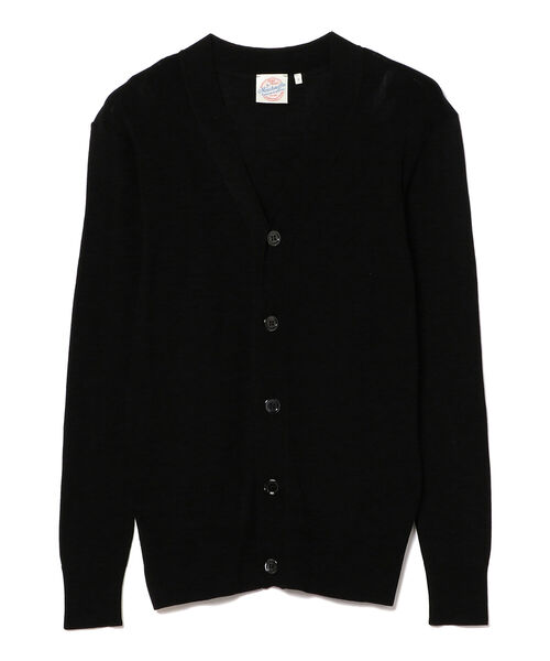 BEAMS F（ビームスエフ）の「AIME TRICOT by MAUCHAUFFEE / Vネック カーディガン（カーディガン/ボレロ・メンズ・ブラック/ネイビー・1/2/3）」の3枚目の写真