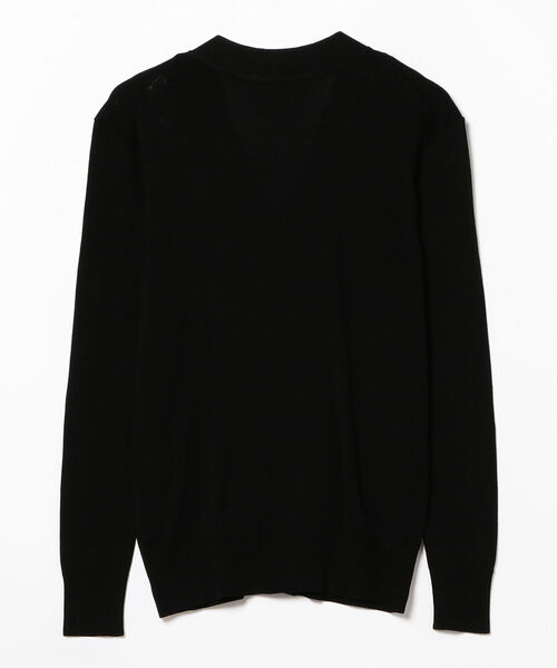 BEAMS F（ビームスエフ）の「AIME TRICOT by MAUCHAUFFEE / Vネック カーディガン（カーディガン/ボレロ・メンズ・ブラック/ネイビー・1/2/3）」の4枚目の写真