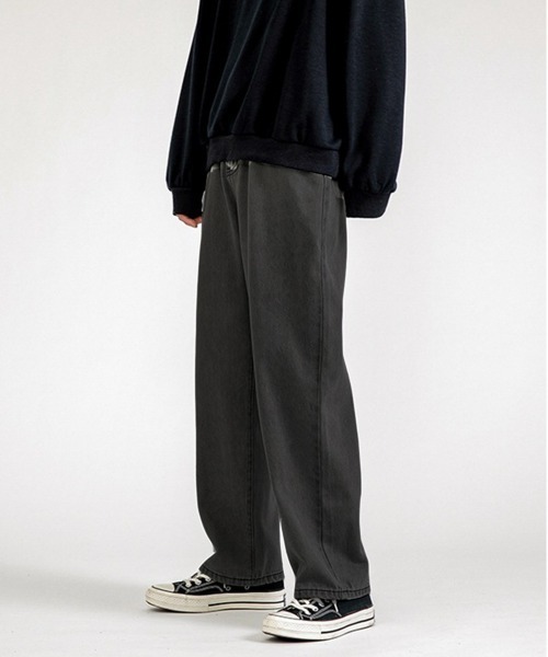 NEW GENTLEMAN（ニュージェントルマン）の「ルーズストレート セミワイドデニムパンツ（デニムパンツ・メンズ・ブラック/グレー/サックスブルー/インディゴブルー/ブルー系その他・S/M/L）」の12枚目の写真