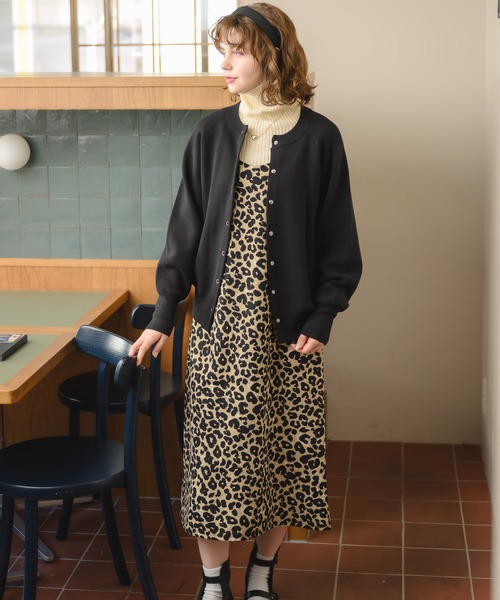 Birthday room（バースデイルーム）の「レオパードキャミワンピース /  leopard camisole one-piece（ワンピース・レディース・ベージュ/ブラウン・FREE）」の12枚目の写真