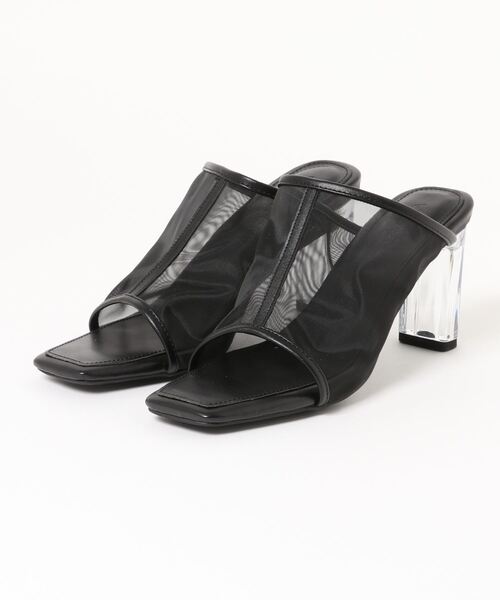 シースルークリアヒールサンダル(L)