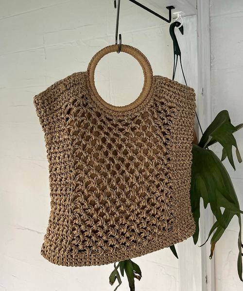 CAPRICIEUX LE'MAGE（カプリシューレマージュ）の「リングハンドルペーパートートバッグ（トートバッグ・レディース・カーキ/ベージュ・FREE）」の12枚目の写真