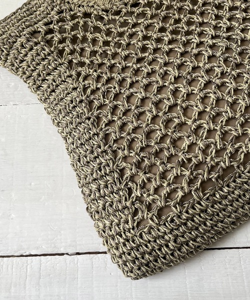 CAPRICIEUX LE'MAGE（カプリシューレマージュ）の「リングハンドルペーパートートバッグ（トートバッグ・レディース・カーキ/ベージュ・FREE）」の6枚目の写真