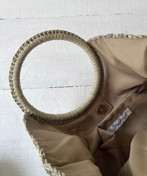 CAPRICIEUX LE'MAGE（カプリシューレマージュ）の「リングハンドルペーパートートバッグ（トートバッグ・レディース・カーキ/ベージュ・FREE）」の10枚目の写真