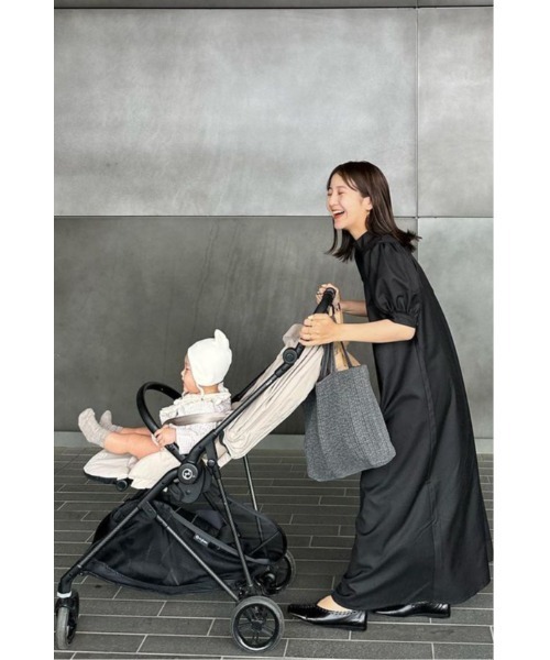 【Marchesa Notte】パフスリーブコラムガウン ZOZO限定】スタンドネックパフスリーブワンピース(ワンピース