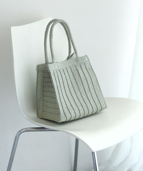 Bou Jeloud（ブージュルード）の「【WEB限定】トトノウペーパートート（かごバッグ・レディース・ブラック/グリーン/アイボリー・-）」の10枚目の写真