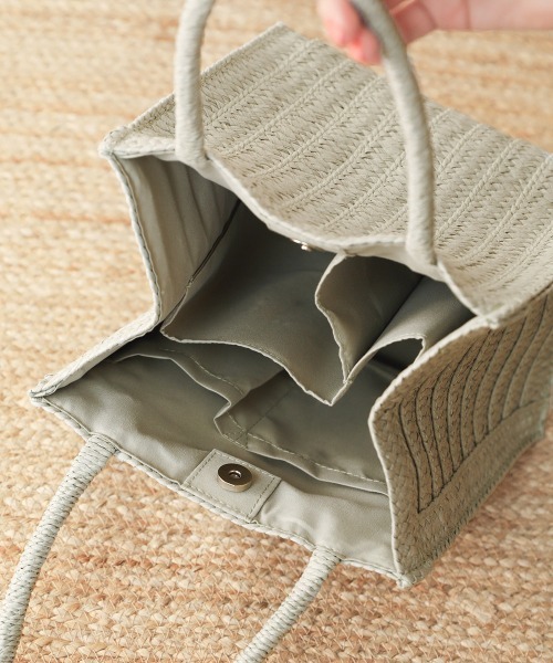 Bou Jeloud（ブージュルード）の「【WEB限定】トトノウペーパートート（かごバッグ・レディース・ブラック/グリーン/アイボリー・-）」の14枚目の写真