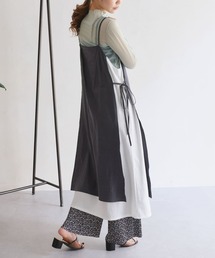 Thevon（ゼボン）の「異素材レイヤード配色キャミワンピース（ワンピース）」