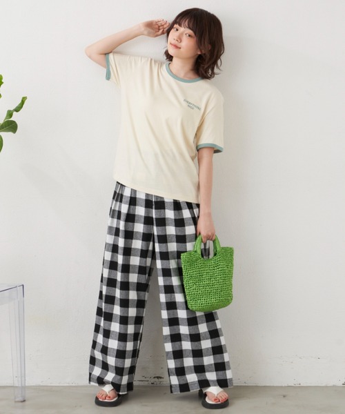 MERLOT(メルロー)の「NICEリンガーT(Tシャツ/カットソー・レディース・ホワイト/ブルー/イエロー・FREE)」の5枚目の写真