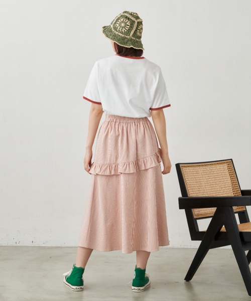 MERLOT(メルロー)の「NICEリンガーT(Tシャツ/カットソー・レディース・ホワイト/ブルー/イエロー・FREE)」の19枚目の写真