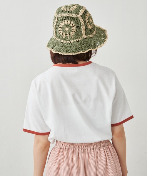 MERLOT(メルロー)の「NICEリンガーT(Tシャツ/カットソー・レディース・ホワイト/ブルー/イエロー・FREE)」の9枚目の写真