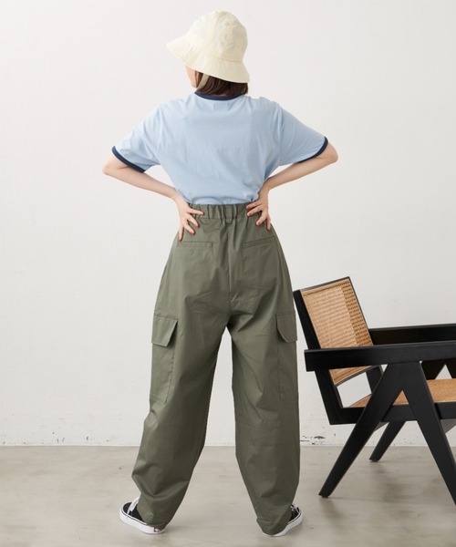 MERLOT(メルロー)の「NICEリンガーT(Tシャツ/カットソー・レディース・ホワイト/ブルー/イエロー・FREE)」の6枚目の写真