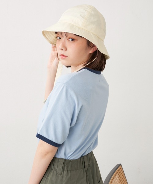MERLOT(メルロー)の「NICEリンガーT(Tシャツ/カットソー・レディース・ホワイト/ブルー/イエロー・FREE)」の17枚目の写真